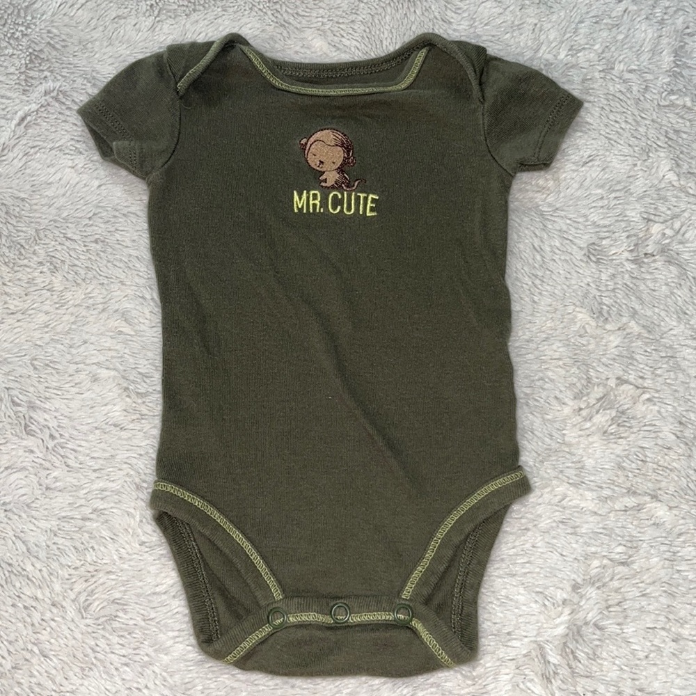 (3 for $10) carters monkey bodysuit